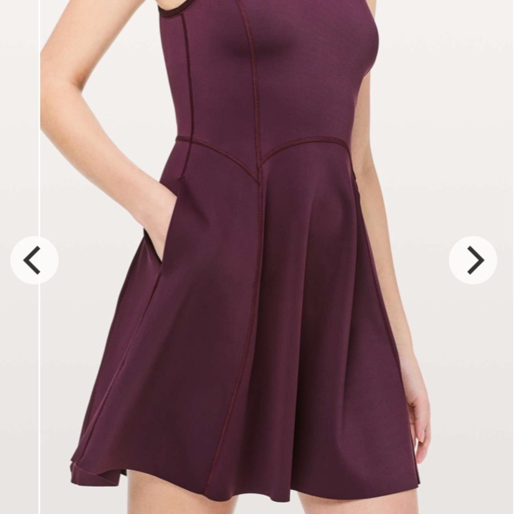 NWT LULULEMON Off The Court Dress : Dark Adobe